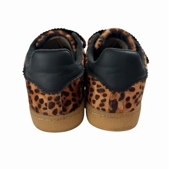 Camila Coelho Bastion Leopard Sneaker Sz 9.5 Tripple Strap Gum Sole - Picture 4 of 10